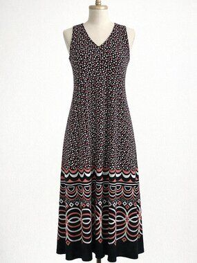 Danny & Nicole Petite Sleeveless V-neck Fit & Flare Midi Dress, Size PP